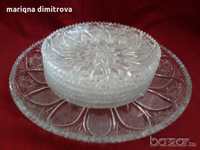 кристални чинии , снимка 3 - Антикварни и старинни предмети - 19080649