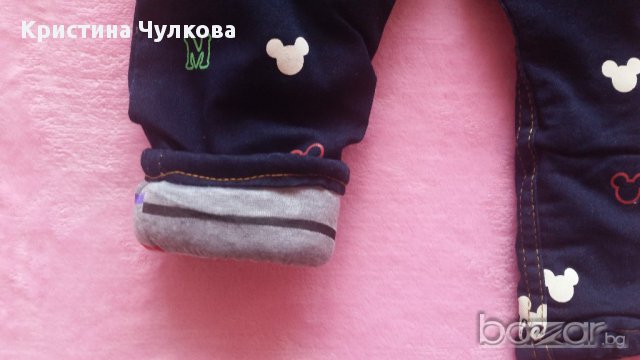 Зимни дънки Мики, снимка 2 - Бебешки дънки - 16187582