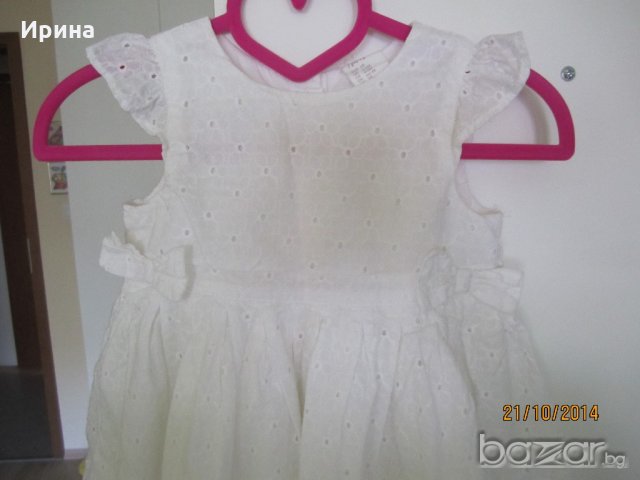 Красива рокличка Н&М за малка принцеса, 4-6 месеца, снимка 9 - Бебешки рокли - 21465912