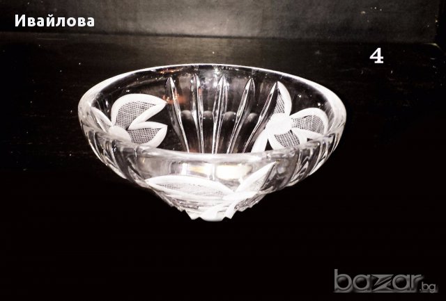 Кристални купи - различни размери и форми, снимка 6 - Други стоки за дома - 14881612