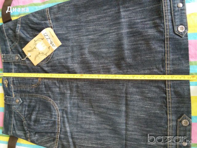 Дамска дънкова пола с колан, размер 38, снимка 5 - Поли - 18415685