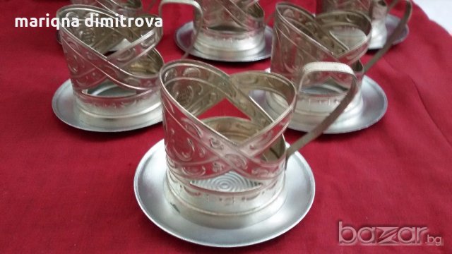 руски стакани подстакани  мнц, снимка 4 - Антикварни и старинни предмети - 18472088