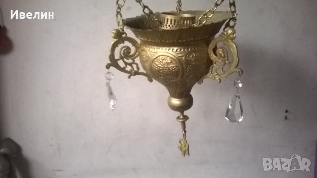 старо кандило от бронз, снимка 3 - Антикварни и старинни предмети - 24824810