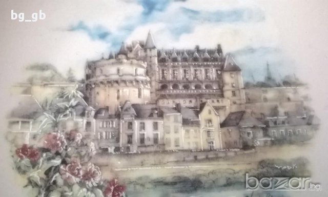 Френска / Холандска декоративна чиния, снимка 3 - Декорация за дома - 15375510