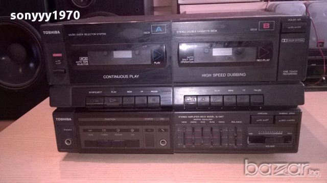 Toshiba amplifier+deck-внос швеицария, снимка 10 - Ресийвъри, усилватели, смесителни пултове - 13925289