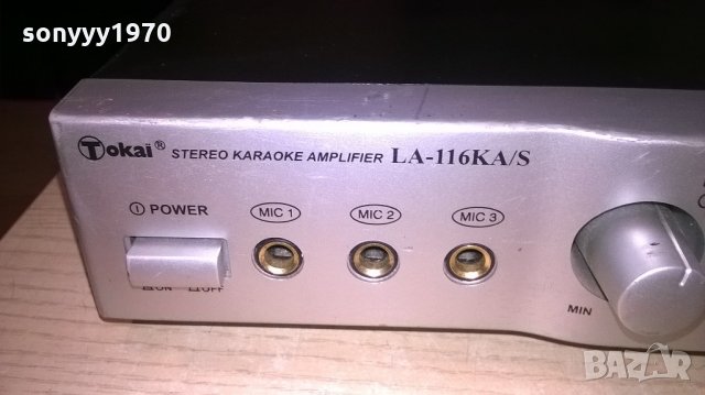tokai la-116ka/s-stereo karaoke amplifier-внос швеицария, снимка 6 - Ресийвъри, усилватели, смесителни пултове - 21945313