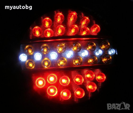 2 броя стопове хамбургери 24V LED за камион ремарке комплект, снимка 3 - Аксесоари и консумативи - 24618617