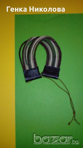 Кожена гривна, снимка 2 - Гривни - 20248602