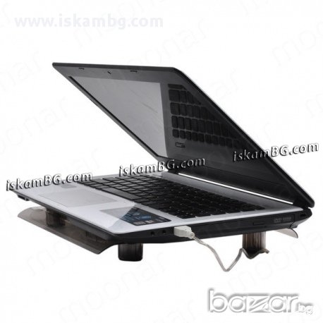 Охладител за лаптоп с голям вентилатор - код NB-7, снимка 4 - Лаптоп аксесоари - 13459874