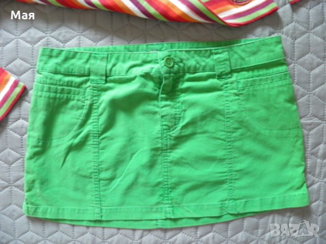 Дамски сет блуза sOliver и къса пола от кадифе, снимка 2 - Поли - 26084951