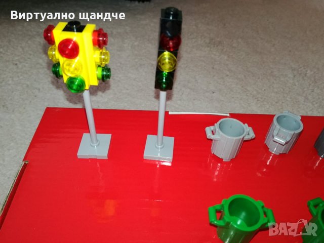 Lego - Лего аксесоари - светофари, кофи, сандък - Оригинални!, снимка 2 - Колекции - 25941114