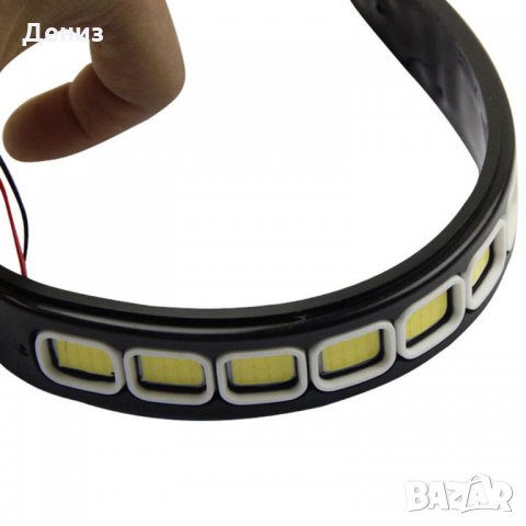 2 БРОЯ! Комплект LED светлини, дневни светлини, бели светлини 12V., снимка 4 - Аксесоари и консумативи - 25069731