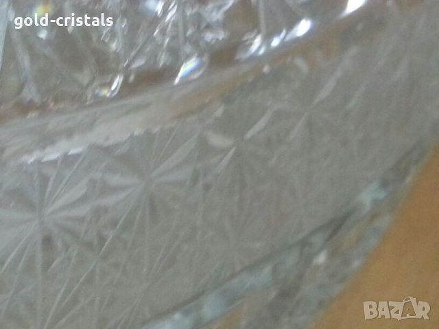  кристална купа овална, снимка 12 - Антикварни и старинни предмети - 24537685