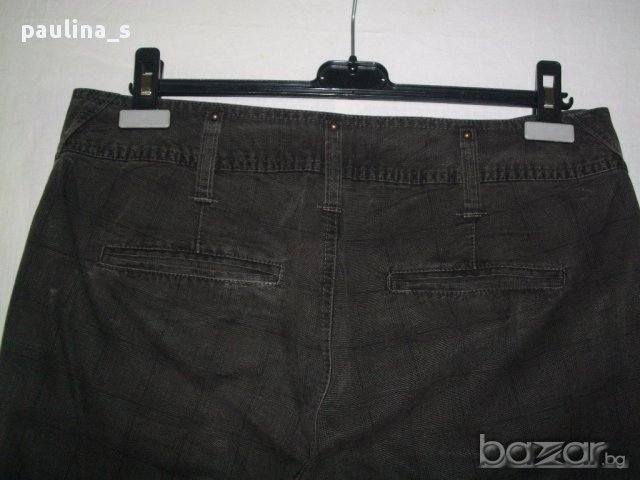 Карирани дънки "Steps" New York / широки крачоли , снимка 9 - Къси панталони и бермуди - 14242479