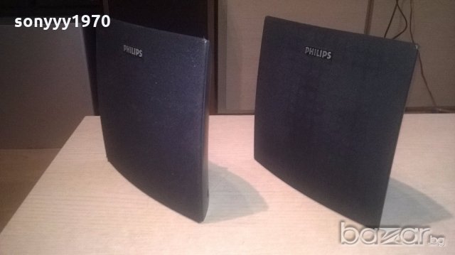 philips-2бр тонколони-19х19х8см-внос швеицария, снимка 7 - Тонколони - 18772909