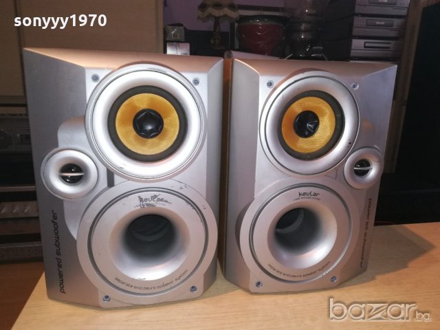 kevlar 3way-with subwoofer-a3500-2x90w/6ohm-внос франция, снимка 4 - Тонколони - 20775417