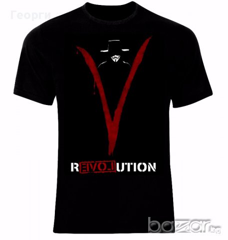 Анонимните Anonymous V for Vendetta Revolution Тениска Мъжка/Дамска S до 2XL, снимка 1