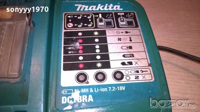 Makita dc18rat-ni-mh & li-ion charger 7.2-18v/9amp-от швеицария, снимка 5 - Други машини и части - 19098993