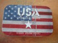 " Американско знаме " - метална кутийка , снимка 2