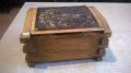 ретро дървена кутия с метален обков-1977г-22х16х11см, снимка 4