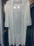 Ефектна бяла жилетка,плетиво, снимка 1 - Блузи с дълъг ръкав и пуловери - 23766938