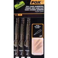 Готов монтаж Fox Edges Submerge Camo Leader Lead Clip Kwik Change 30lbs, снимка 1 - Такъми - 25223147