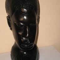 Глава на мъж-фигура от абанос, голяма , снимка 4 - Антикварни и старинни предмети - 8740569