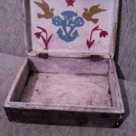 Старинна дървена кутия, снимка 5 - Антикварни и старинни предмети - 17833077