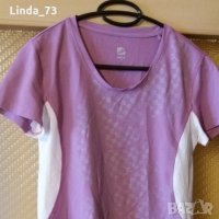 Дам.тениска-"INOC"-/полиестер+ликра/-св.лилава. Закупена от Италия., снимка 4 - Тениски - 21998289