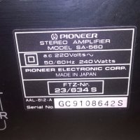 &pioneer sa-560-amplifier-made in japan-внос швеицария, снимка 11 - Ресийвъри, усилватели, смесителни пултове - 19646407