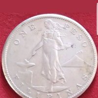 USA  ONE PESO 1907- S San Francisco mint /SILVER Coin, снимка 2 - Нумизматика и бонистика - 20808969