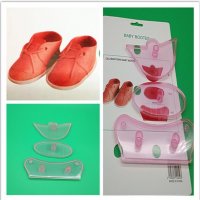 бебешки обувки буйки форма форми резци шаблони пластмасови лот за торта украса фондан , снимка 3 - Форми - 14089894