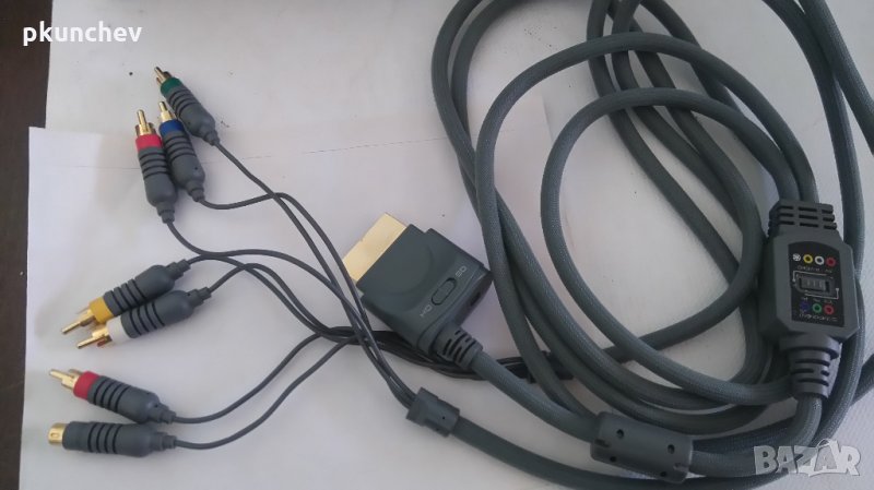 AV кабел за XBOX 360 със S-video или component signal, снимка 1
