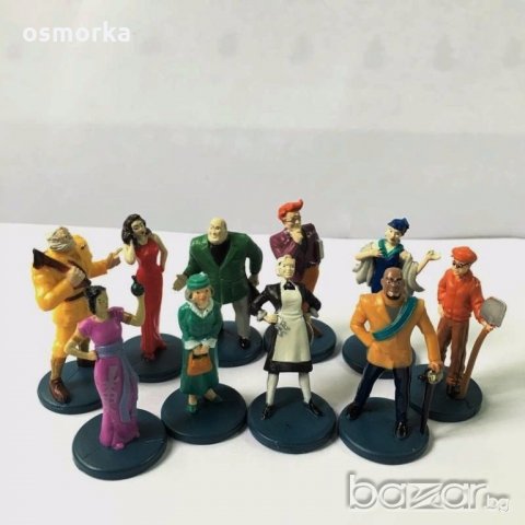 10 колекционерски фигурки различни герои филм игра Clue, снимка 1 - Колекции - 21481504