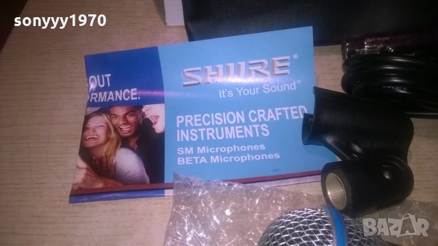 shure beta 58s-legendary performance microphone, снимка 9 - Микрофони - 24852537