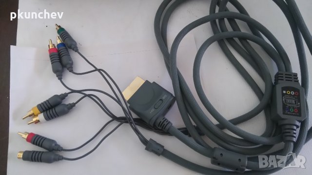 AV кабел за XBOX 360 със S-video или component signal, снимка 1 - Аксесоари - 24940781