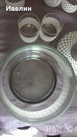 стъклен сервиз за боле, снимка 5 - Антикварни и старинни предмети - 25661758