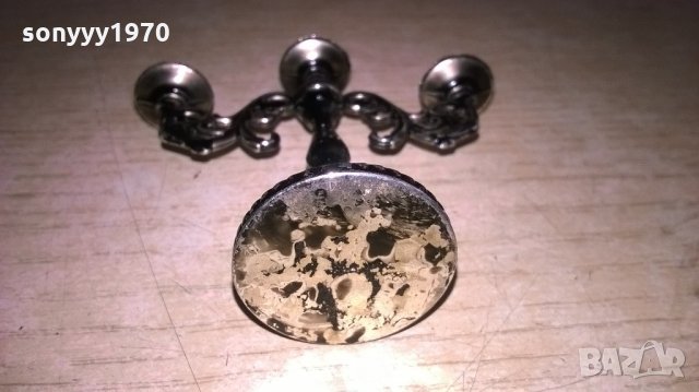 мини ретро колекция-свещник-внос швеицария-8х7х3см, снимка 3 - Колекции - 21884416
