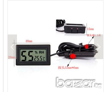 С БАТЕРИИ термометър и влагомер за инкубатор със сонда, снимка 2 - Други - 18814620