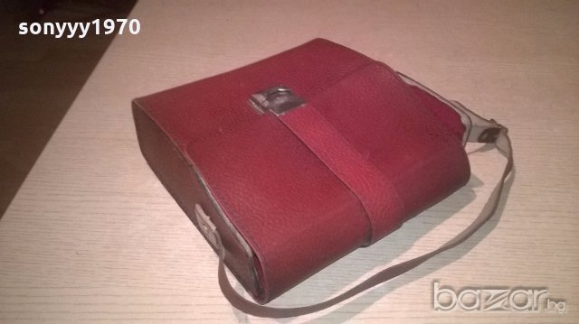 ретро кожена чанта с ремък за бинокък или камера-внос франция, снимка 10 - Колекции - 19891715