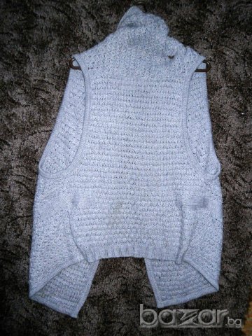 Дамска жилетка в сив цвят, снимка 2 - Жилетки - 17702578