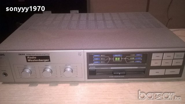 philips fa144-amplifier-made in belgium-внос швеицария, снимка 2 - Ресийвъри, усилватели, смесителни пултове - 19249601