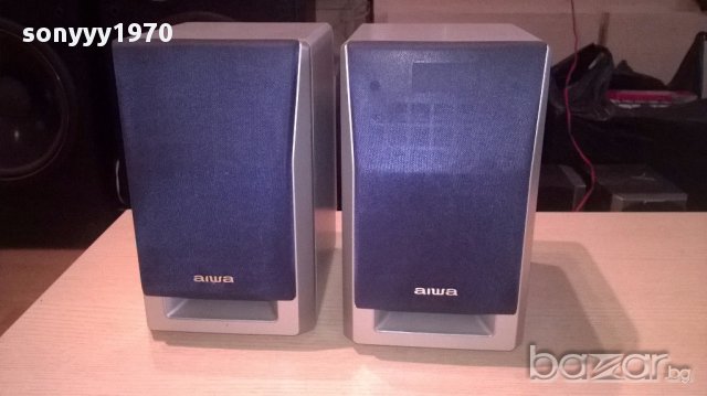 Aiwa-тонколони 2 броя-24/19/14см-внос швеицария, снимка 10 - Тонколони - 14033097