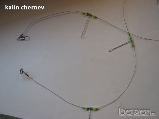 метална линия с 5 уши, снимка 4 - Въдици - 8458836