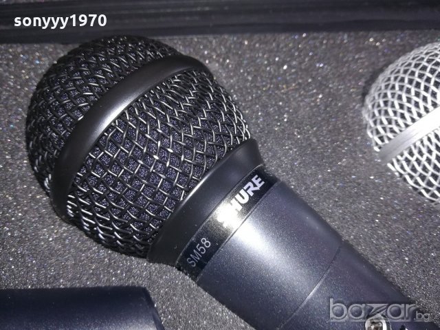 shure & behringer-микрофони комплект с куфар и държачи, снимка 8 - Микрофони - 20929154