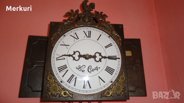 Стар стенен часовник модел Comtoise Haantje "Le Coq", снимка 8 - Антикварни и старинни предмети - 25357565