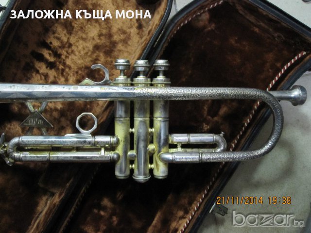 сребърен тромпет Exakta, снимка 3 - Духови инструменти - 8968618