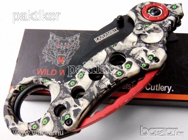 Карамбит Wild Wolf /черепи/, снимка 14 - Ножове - 17297641