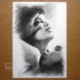 Картина - авторска графика с въглен, снимка 2