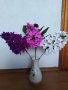 Цветя от хартия-люляк, снимка 1 - Изкуствени цветя - 25703057